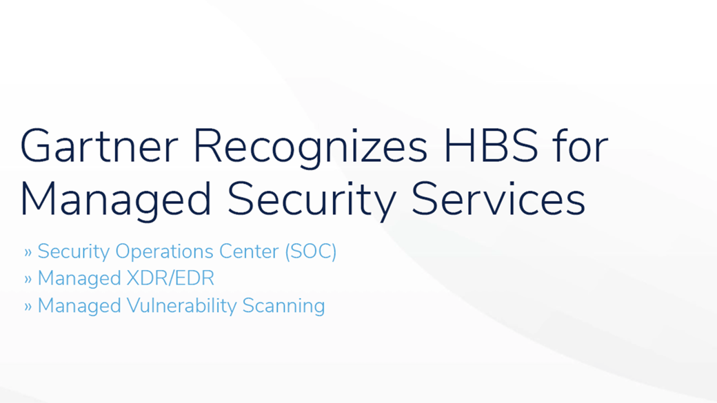 Gartner Recognizes HBS newsletter