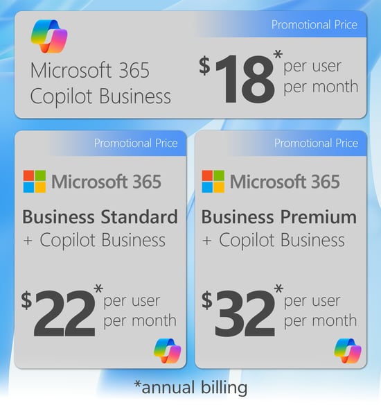copilot bundles annual billing